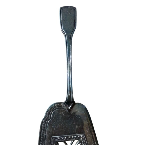 Silver Plated Spatula Fish Server Pierced 11 inches Flatware - Picture 3 of 7